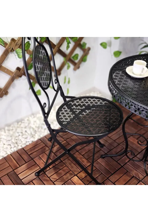 FERFORJE SET 2+1  MASA VE SANDALYE - BALKON MASASI - BALKON SANDALYESİ -BAHÇE MASASI